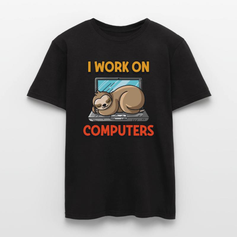 Computer nerd geek programmer nerd gentlemen Men’s T-shirt