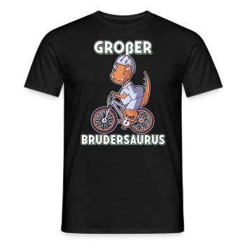 Großer Brudersaurus 2020 Bruder Dino ich werde - Männer T-Shirt - Schwarz - Vorne - AI Model Male 178 light (178cm)