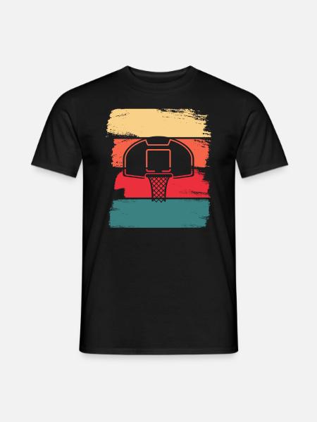 Basketball Korb Basketballer Basketball spielen - Männer T-Shirt - Schwarz