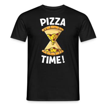 Pizza pizza maker manger pizza drôle de pizza - T-shirt homme - noir - Devant - AI Model Male 178 light (178cm)