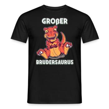 Großer Brudersaurus 2020 Bruder Dino ich werde - Männer T-Shirt - Schwarz - Vorne - AI Model Male 178 light (178cm)