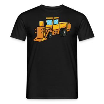 Bagger Schieber Baustelle Bagger Bauarbeiter - Männer T-Shirt - Schwarz - Vorne - AI Model Male 178 light (178cm)