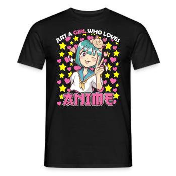 Anime Fan Japanese Culture Manga if it doesnt - Men's T-Shirt - black - Front - AI Model Male 178 light (178cm)