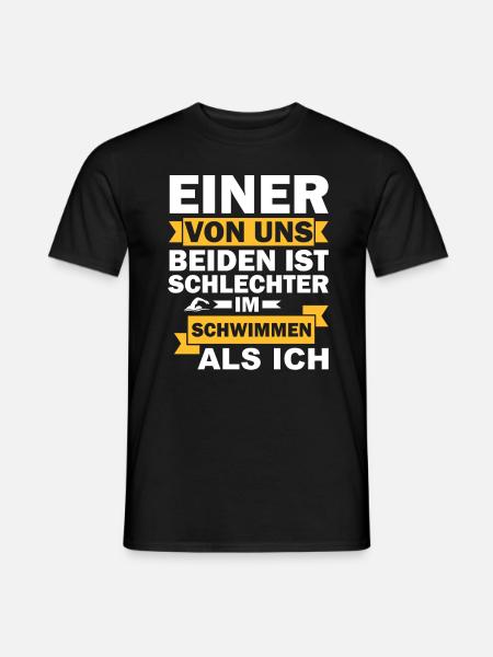 Geburtstagsgeschenk Schwimmen Lustiger Spruch - Männer T-Shirt - Schwarz
