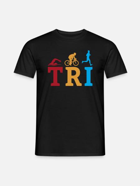 TRI Triathlete Triathlon - Men's T-Shirt - black