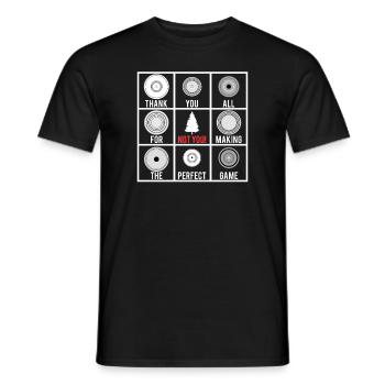 Disc Golf Funny Discgolf Saying Discgolfer - Men's T-Shirt - black - Front - AI Model Male 178 light (178cm)