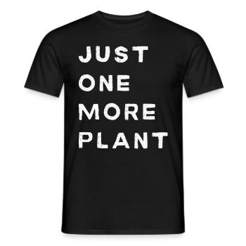 Just one more plans, gardening - Men's T-Shirt - black - Front - AI Model Male 178 light (178cm)