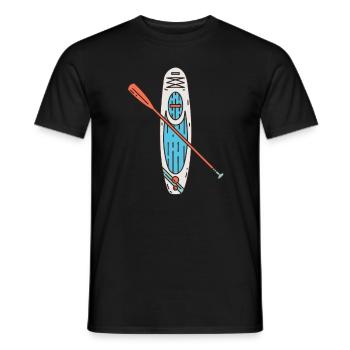 SUP Stand Up Paddle Board Standup Paddeling - Männer T-Shirt - Schwarz - Vorne - AI Model Male 178 light (178cm)