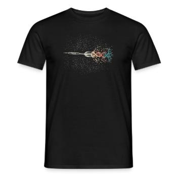Retro Dartpfeil DNA - Männer T-Shirt - Schwarz - Vorne - AI Model Male 178 light (178cm)