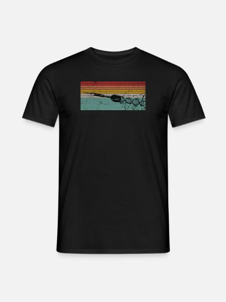Dartpfeil DNA Lustiger Dartspieler Spruch - Männer T-Shirt - Schwarz