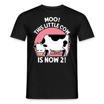 2nd birthday farm 2 Birthday Farm - Men's T-Shirt - black - Front - AI Model Male 178 light (178cm)