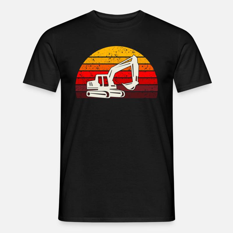 Retrobagger T-Shirt Bagger Seite - Männer T-Shirt - Schwarz