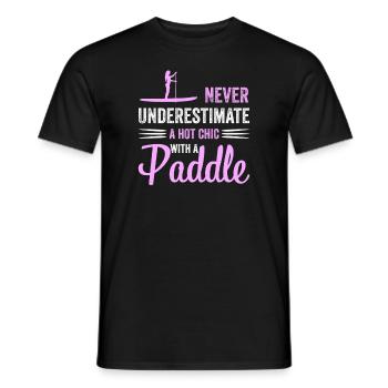 Stand Up Paddeling Frauen Damen - Männer T-Shirt - Schwarz - Vorne - AI Model Male 178 light (178cm)