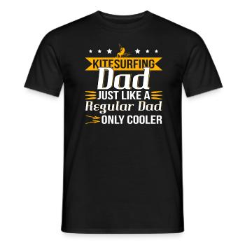 Kitesurfing Dad Kitesurfer Papa - Männer T-Shirt - Schwarz - Vorne - AI Model Male 178 light (178cm)