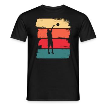 Basketball Basketballer Basketball Spieler - Männer T-Shirt - Schwarz - Vorne - AI Model Male 178 light (178cm)