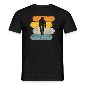 Vélo de route cycliste de route - T-shirt homme - noir - Devant - AI Model Male 178 light (178cm)