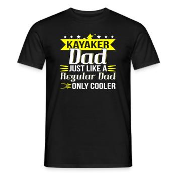 Kajak - Männer T-Shirt - Schwarz - Vorne - AI Model Male 178 light (178cm)