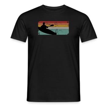 Kajakfahrer Kajak - Männer T-Shirt - Schwarz - Vorne - AI Model Male 178 light (178cm)