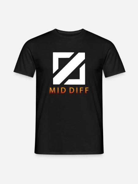 mid diff Tilter tilted gaming - Männer T-Shirt - Schwarz