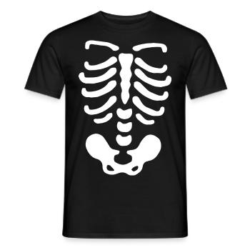 Skeleton - Men's T-Shirt - black - Front - AI Model Male 178 light (178cm)