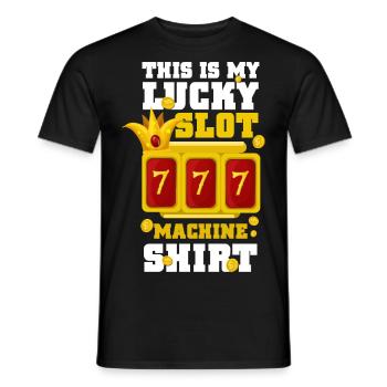 Casino Kasino Spielen Videospiele - Männer T-Shirt - Schwarz - Vorne - AI Model Male 178 light (178cm)