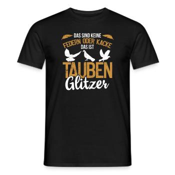 Tauben Brieftauben Taube Taubenzüchter Brieftaube - Männer T-Shirt - Schwarz - Vorne - AI Model Male 178 light (178cm)