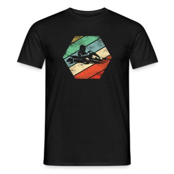 Kart Go-Kart Racing Go-Kart Kart Driver - T-shirt homme - noir - Devant - AI Model Male 178 light (178cm)