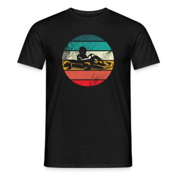 Kart Go-Kart Racing Go-Kart Kart Driver - T-shirt homme - noir - Devant - AI Model Male 178 light (178cm)