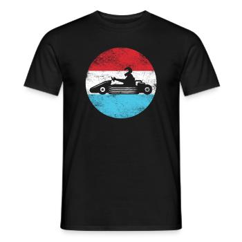 Go Kart Fahrer - Kartfahrer Wettrennen - Männer T-Shirt - Schwarz - Vorne - AI Model Male 178 light (178cm)