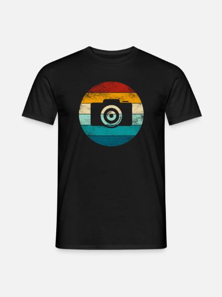 Fotograf Retro Kamera Vintage Fotografie - Männer T-Shirt - Schwarz
