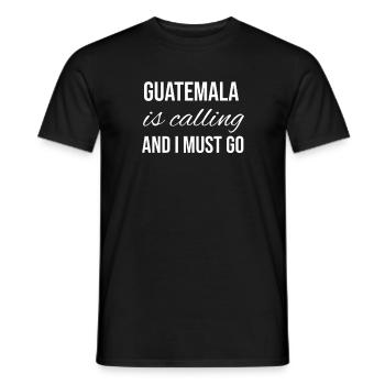 Guatemala - T-shirt homme - noir - Devant - AI Model Male 178 light (178cm)