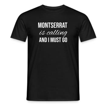 Montserrat - Men's T-Shirt - black - Front - AI Model Male 178 light (178cm)