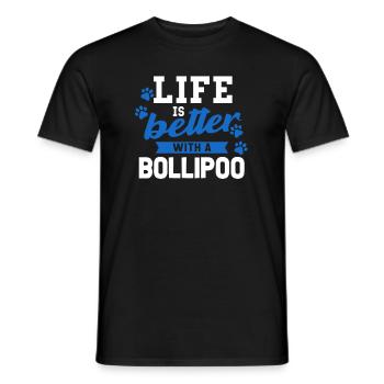 Bollipoo - T-shirt homme - noir - Devant - AI Model Male 178 light (178cm)