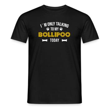 Bollipoo Hunde Hunderasse Geschenk Spruch Hund - Männer T-Shirt - Schwarz - Vorne - AI Model Male 178 light (178cm)