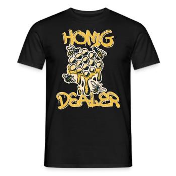 Honey Dealer - Men's T-Shirt - black - Front - AI Model Male 178 light (178cm)