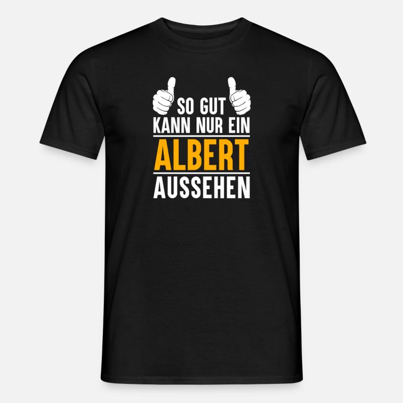 Albert Vorname Geschenk - Männer T-Shirt - Schwarz