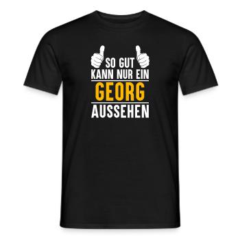 Georg Vorname Name Geschenk - Männer T-Shirt - Schwarz - Vorne - AI Model Male 178 light (178cm)