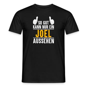 Joel Vorname Name Geschenk - Männer T-Shirt - Schwarz - Vorne - AI Model Male 178 light (178cm)