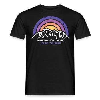 Tour du Mont Blanc Cool Finisher Souvenir Chamonix - Männer T-Shirt - Schwarz - Vorne - AI Model Male 178 light (178cm)