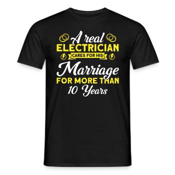 Rose Wedding Worries About His Marriage Gift - Men's T-Shirt - black - Front - AI Model Male 178 light (178cm)