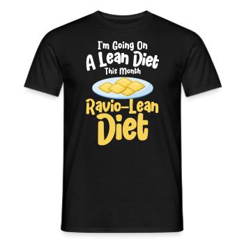 Noodles Noodle Lover Ravioli Cadeau - T-shirt homme - noir - Devant - AI Model Male 178 light (178cm)
