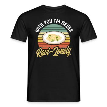 Noodles Noodle Lover Ravioli Cadeau - T-shirt homme - noir - Devant - AI Model Male 178 light (178cm)