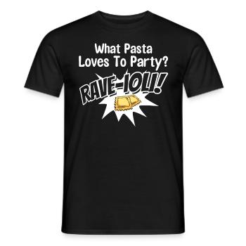 Noodles Noodle Lover Ravioli Cadeau - T-shirt homme - noir - Devant - AI Model Male 178 light (178cm)