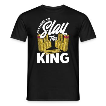 Kubb Je suis ici pour tuer le roi Cadeau - T-shirt homme - noir - Devant - AI Model Male 178 light (178cm)