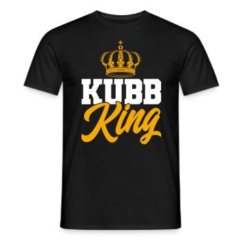 Kubb Kubb König Geschenk - Männer T-Shirt - Schwarz - Vorne - AI Model Male 178 light (178cm)