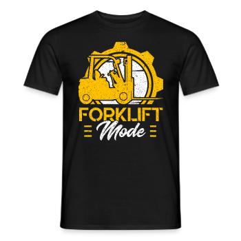 Forklift Driver Forklift Mode Gift - Men's T-Shirt - black - Front - AI Model Male 178 light (178cm)