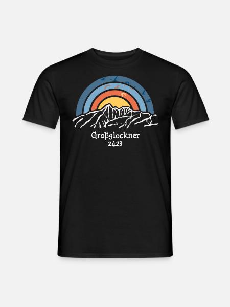 Großglockner Nationalpark Hohe Tauern Bergsteigen - Männer T-Shirt - Schwarz