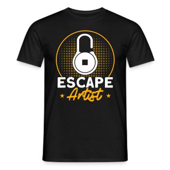 Schlösser knacken Entfesselungskünstler Geschenk - Männer T-Shirt - Schwarz - Vorne - AI Model Male 178 light (178cm)