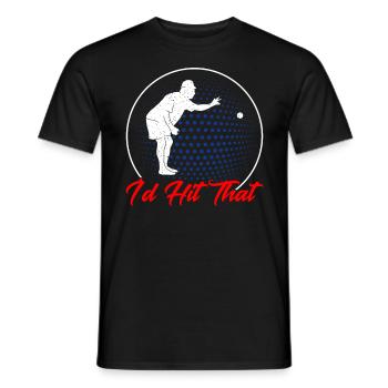 Boules game I would meet the gift - Men's T-Shirt - black - Front - AI Model Male 178 light (178cm)