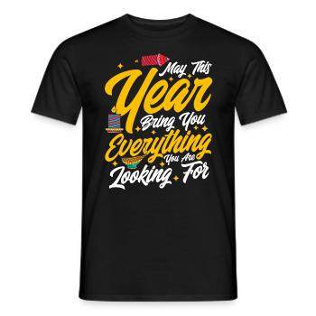 Diwali Hindus Sikh Fest der Lichter Geschenk - Männer T-Shirt - Schwarz - Vorne - AI Model Male 178 light (178cm)